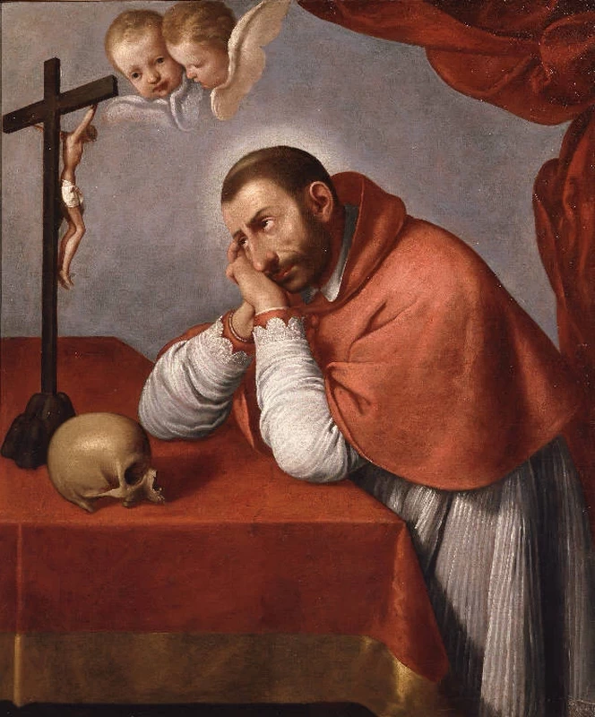 San Carlo Borromeo in meditazione - Accademia Carrara, Bergamo